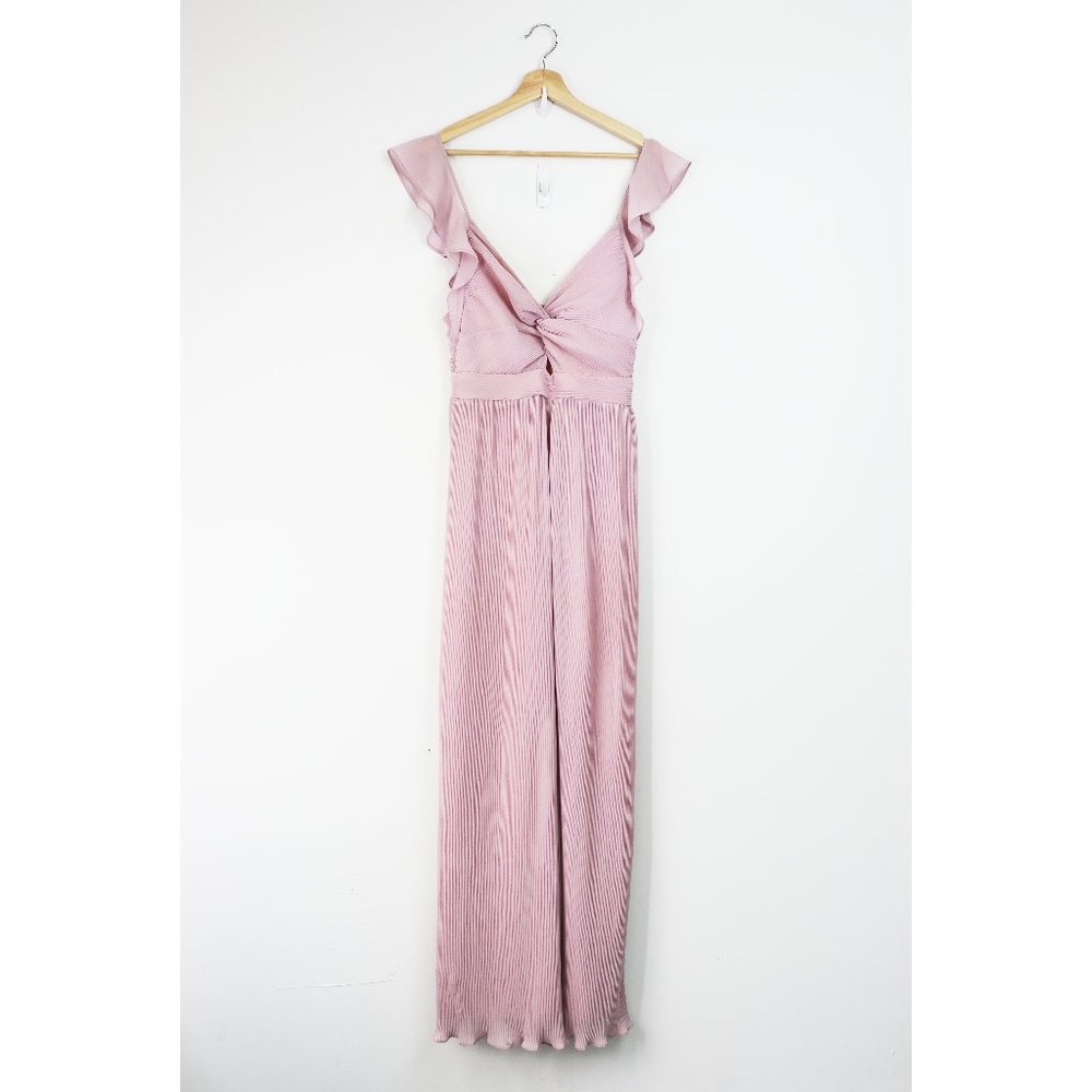 NEW ASTR the Label Golden Hour Plisse Jumpsuit S - Picture 4 of 14